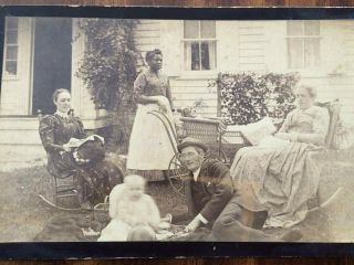 Antique Cabinet Card Photo African American Woman 
