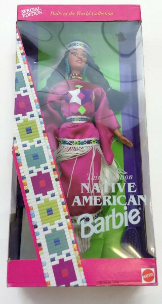 Native American Barbie Doll Dolls Of The World Collect 3rd Edition Vintage 1994