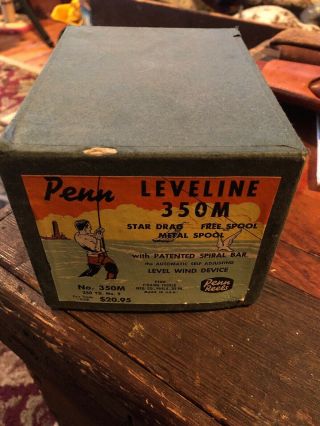 Penn Leveline Model 350m Saltwater Fishing Reel In Box/brochure