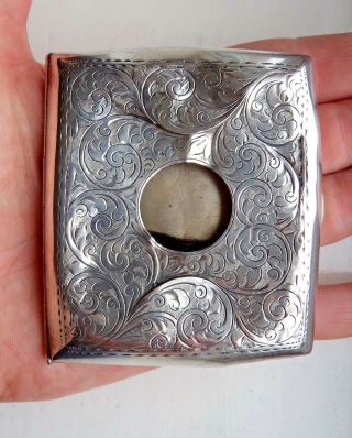 Antique 1913 Sterling / Solid Silver Cigarette / Card Case