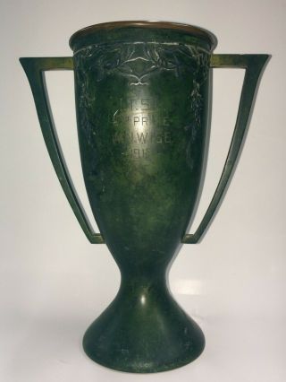 Heintz Art Metal Shop Antique Trophy - Itsl 3rd Prize,  W.  N.  Wise,  1915