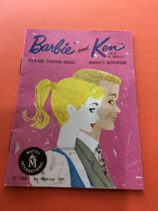 Vintage Barbie And Ken Booklet