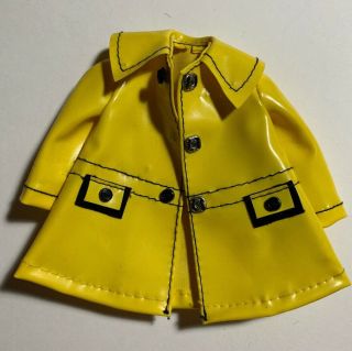 Vintage Ideal Tammy Pepper Dodi Doll Fashions Yellow Raincoat - Tagged