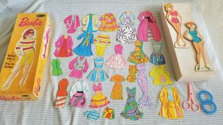 Vintage Barbie 1969 Mattel Barbie Magic Dolls W/stay On Clothes Whitman Mattel