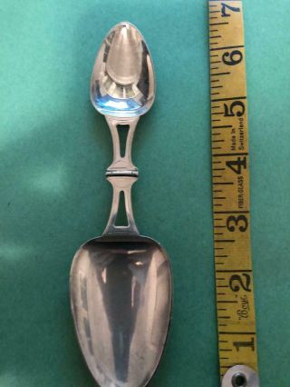 Antique Sterling Silver Folding Travelers Medicine Spoon R.  Blackington 8290 42g