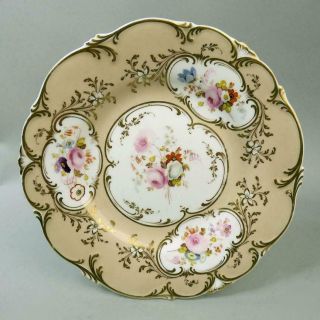 Antique Minton 6218 Pattern Porcelain Cabinet Plate C.  1840