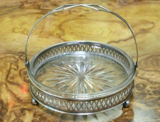Vintage Webster & Co Sterling Silver Glass Dish