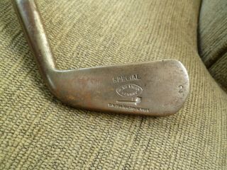 Antique Tom Stewart Hickory Shaft Golf Club,  Mcewan Formby 2 Iron Special