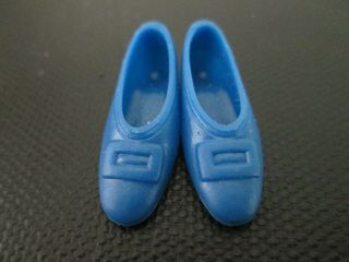Vintage Barbie: Francie 1275 Bells Blue Buckle Japan Flats Shoes
