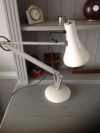 Vintage White Anglepoise Lamp Adjustable