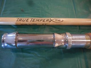 Vintage True Temper Saltwater Fishing Rod Wood Handle 6 ' 5 