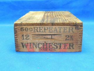 Antique/vintage Winchester Wood Wooden Ammo Box 15 X 9