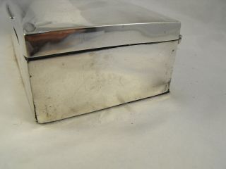 Large Solid Silver cigarette box,  London 1900,  Sydney Barnett 4