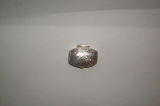 Vintage Snuff / Pill Box Sterling Silver