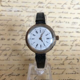 Antique Solid Silver Fob Wrist Watch Conversion - Wire Lug,  Trench Watch Style