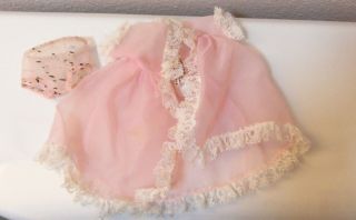 Vintage Tagged Cosmopolitan Doll Pink Pegnoir And Panties