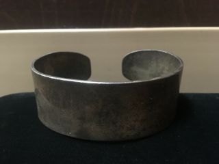 1950s - 60s? James Avery Antique Wide Cuff Sterling Silver Cuff Bracelet 73 Grams