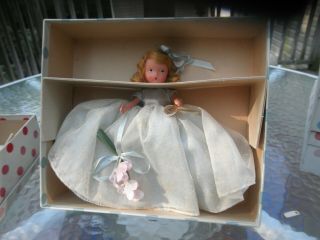 Vintage Nancy Ann Storybook Bisque Doll 191 A Flower Girl For May