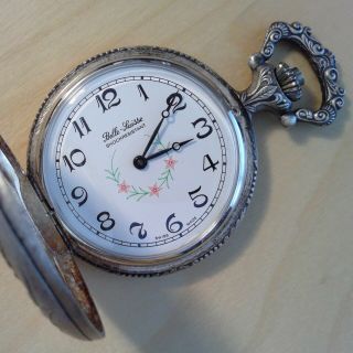 Vintage Belle Luisse,  Hunting Dog & Duck,  Swiss Made,  Mans Pocket Watch,  Wind - Up