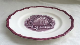 Antique Mason ' s Mulberry/Purple Transfer Ware Plate,  Vista - England 3