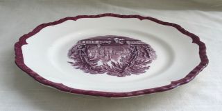 Antique Mason ' s Mulberry/Purple Transfer Ware Plate,  Vista - England 5