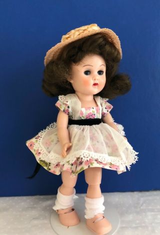 Vintage Vogue Bkw Ginny Doll In A 1956 Tagged Dress
