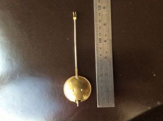 Antique French Brass And Metal Pendulum.