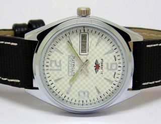 Men,  S Citizen Automatic Steel Vintage Day Date White Dial Wrist Watch Run Order