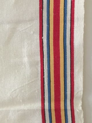 Irish Linen Roller Towel With Stripes.