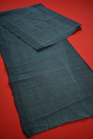 Ah82/90 Vintage Japanese Fabric Cotton Antique Boro Patch Indigo Blue Kasuri 52 "