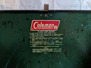 Vintage 1979 Coleman 425e Camping Gas Cooking Stove Tailgating 7