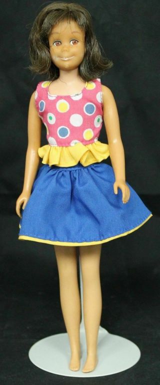 Vintage 1963 Skooter Doll Mattel Brunette Hair.  W/outfit