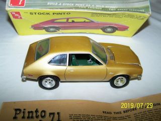 VINTAGE BUILD AMT T - 115 - 1971 FORD PINTO Wonder Pony model car Kit 1/25 2