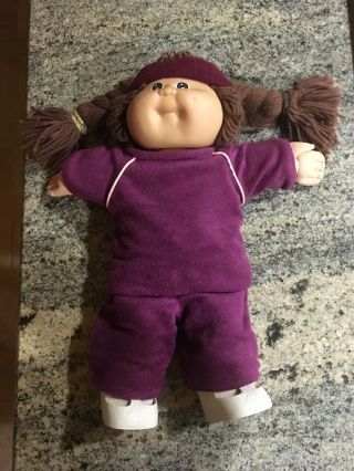 Vintage Cabbage Patch Doll With Clothes And Shoes