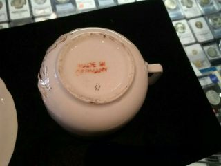 Vintage GERMAN FINE Porcelain Mustache TEA CUP/SAUCER. 2