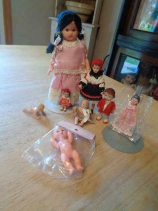 8 Vintage Rubber Dolls Some German 2 In Pack 2 