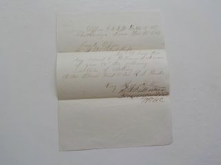 Civil War Letter 1864 25th Indiana Chattanooga Tennessee Army Antique 1 Vtg Usa