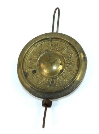 Clock Pendulum Bob 2 - 3/16 " With Adjustable Wire 2.  8 Oz Antique Clock Part Sp940