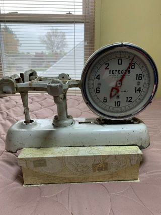 Vintage Detecto Hardware Store Counter Double Faced Scale Series 26 - S