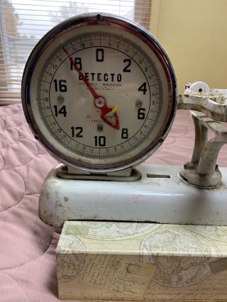VINTAGE DETECTO HARDWARE STORE COUNTER DOUBLE FACED SCALE SERIES 26 - S 5