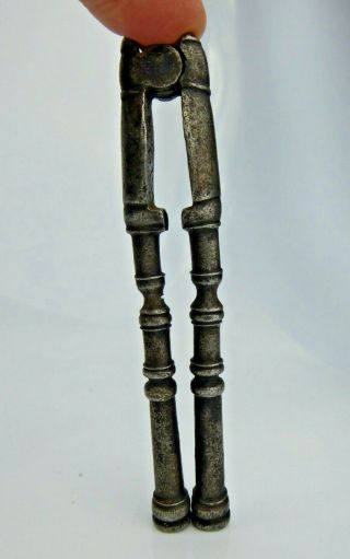 a Fine Antique Set of Nutcrackers Iron or Steel Unusual Design Georgian ? c19th 3