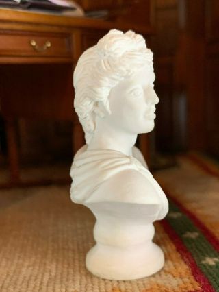 Vintage Miniature Dollhouse UK Artisan Z.  Marles Female Portrait Bust Sculpture 6