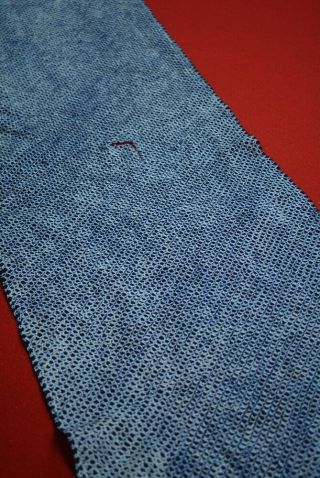 AH59/65 Vintage Japanese Fabric Cotton Antique Boro Indigo Blue SHIBORI 59.  4 