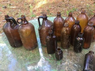 Vintage Assorted Sizes Purex And Clorox Bottles