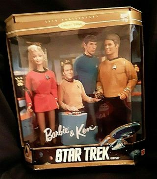 Vintage Barbie & Ken 30th Anniversary Of " Star Trek " Collectors Edition