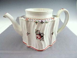 Bristol Teapot 18th Century Antique English Porcelain Tea Pot Ca 1780