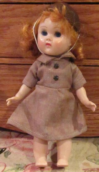 Vintage 50 ' s Vogue Ginny Walking Doll in Outfit,  Red Head 2