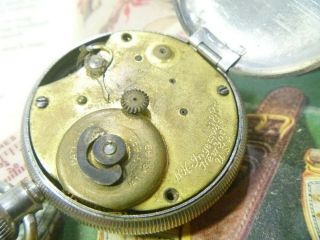SCARCE 1890s R H Ingersoll & Sons YANKEE Early Back Wind Pocketwatch Ufix L@@K 2