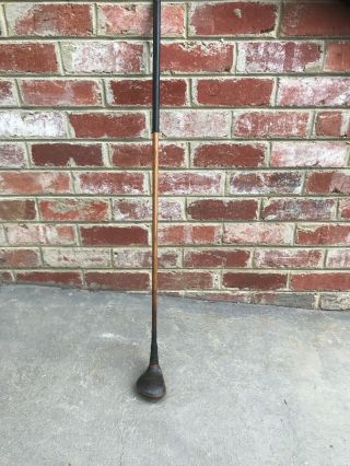 Vintage Antique Golf Club Hickory Shaft J Miles Accurate Wood