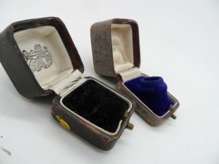 2 X Victorian Antique Ring Presentation Boxes H Samuel Ltd
